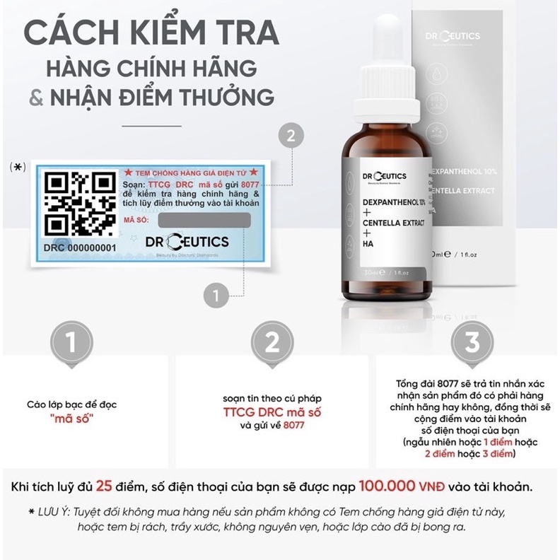 Serum B5 DrCeutics Cấp Ẩm Và Phục Hồi Da Dexpanthenol 10% + Centella Extract + HA