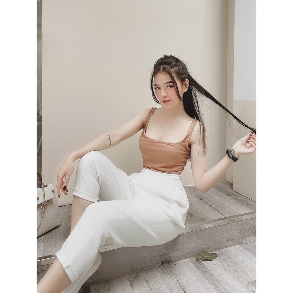 Áo ba lỗ cổ U chất cotton