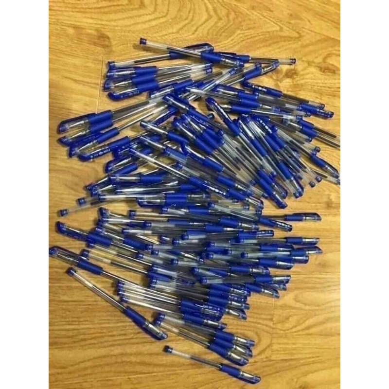 Combo 100 cây bút mực màu xanh nét nhỏ đẹp