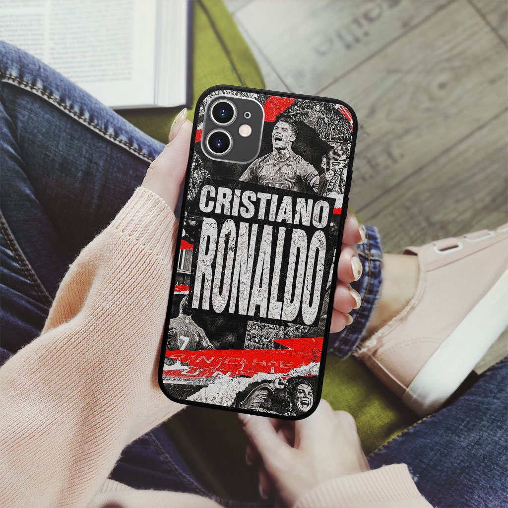 Ốp Lưng ronaldo paper art pro 13 11 12 promax 7 8 plus xs X Xr RONPOD20210027