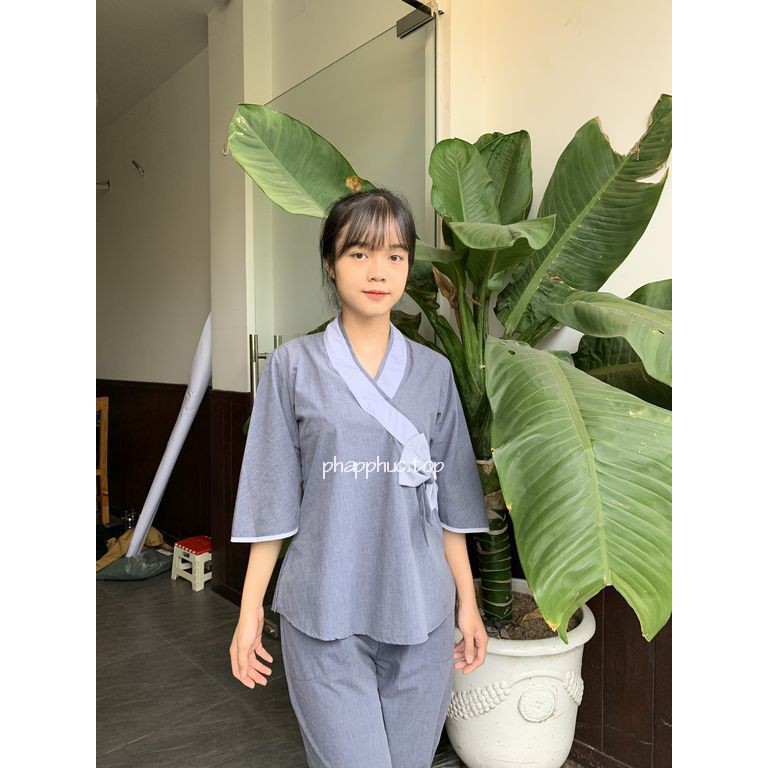 Áo lam đi chùa - Nơ Phối