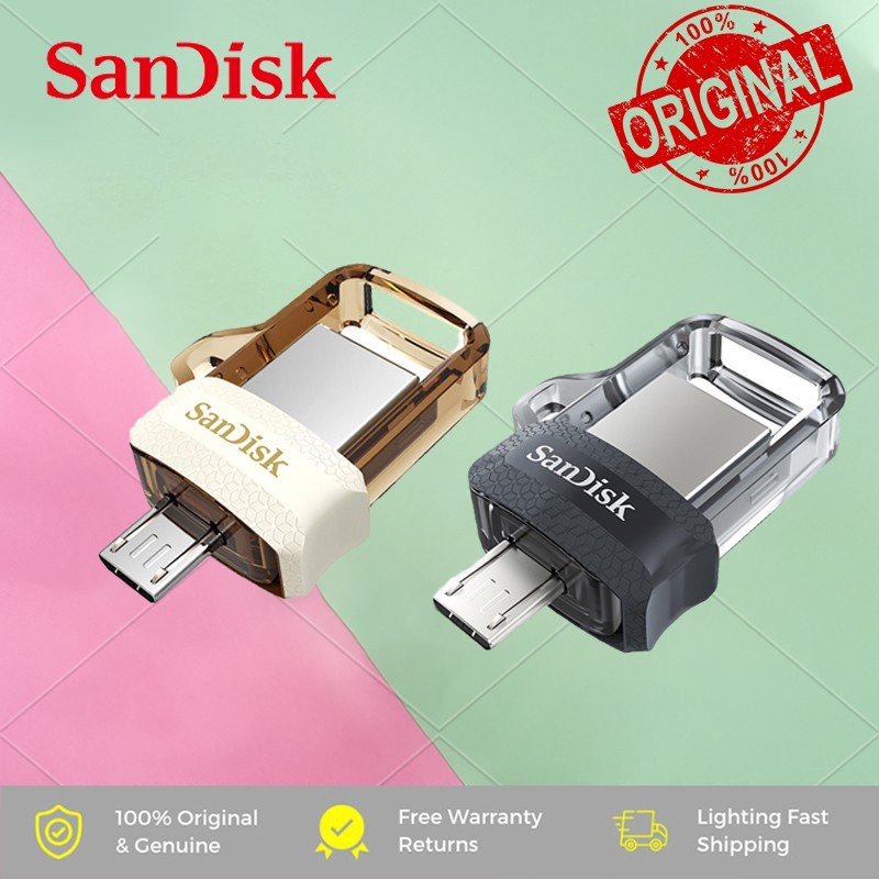 Ổ Cứng Ngoài Sandisk Ultra Dual Drive M3.0 32gb 64gb 128gb Usb 3.0 Otg