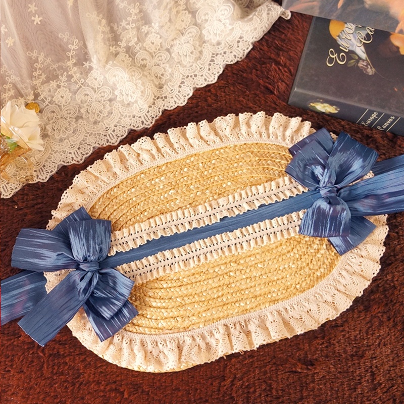 Xixi Mũ Cói Chống Nắng Nhiều Màu Sắc Phong Cách Lolita Dành Cho Nữ