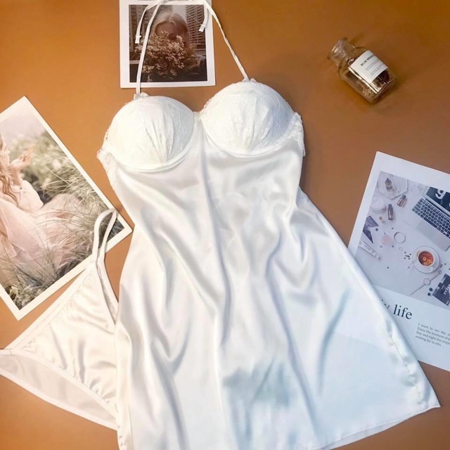 Váy ngủ lụa cúp ngực cao cấp 2234 | BigBuy360 - bigbuy360.vn