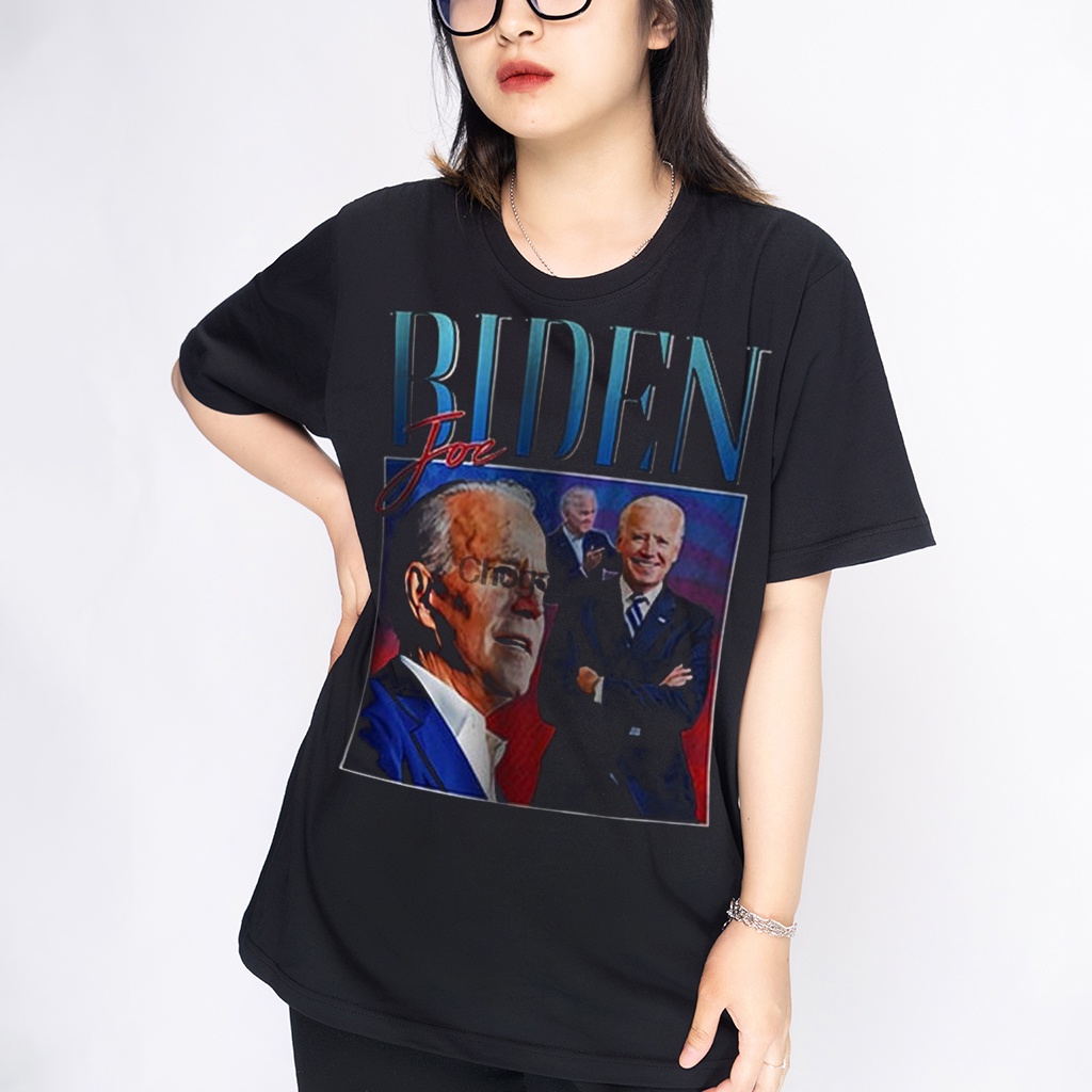 EZsA / Áo thun Biden joe tổng thống mỹ wright phong cách âu mỹ vintage tay ngắn cotton streetwear !