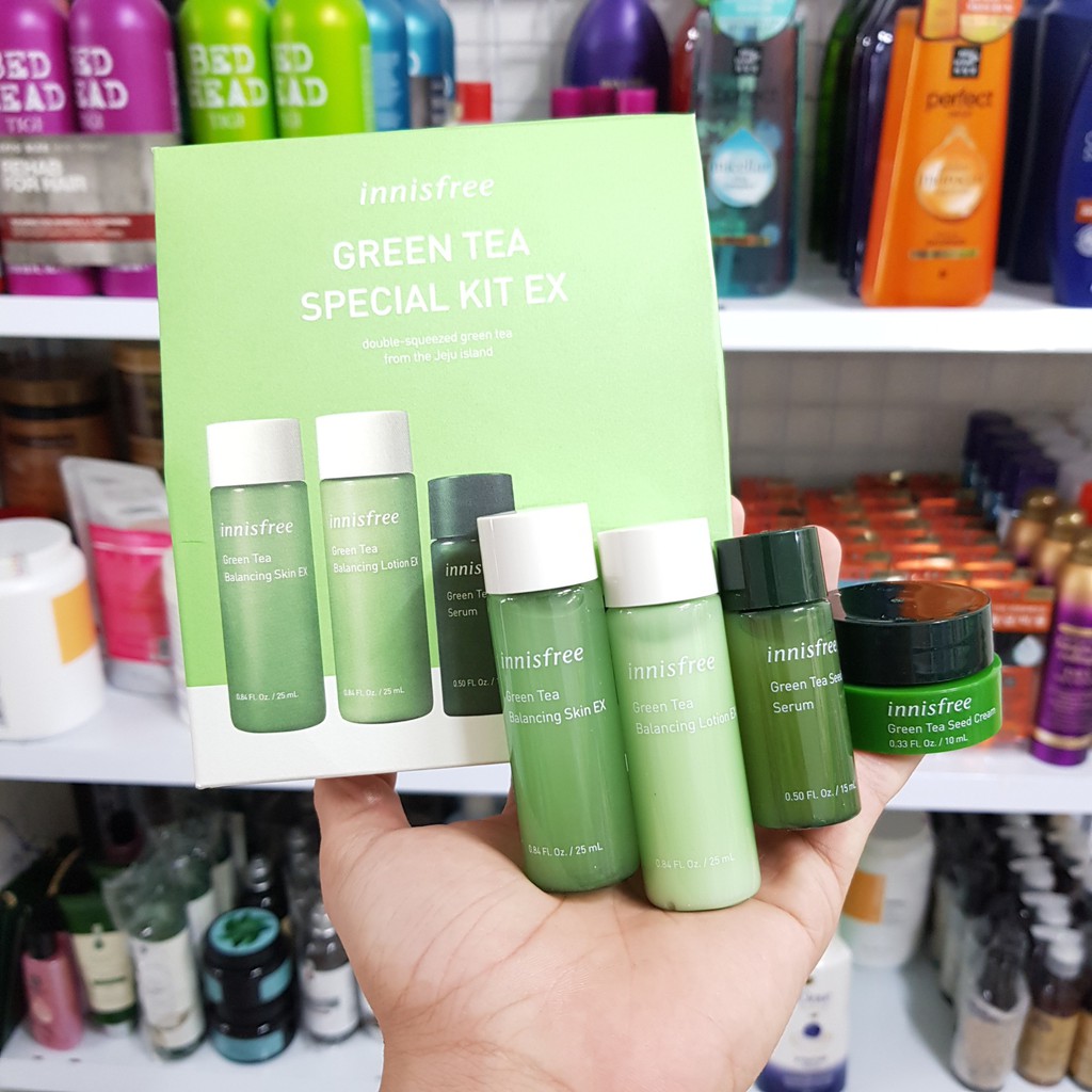 Bộ Dưỡng 4 Món Innisfree Trà Xanh Green Tea Special Kit EX Set