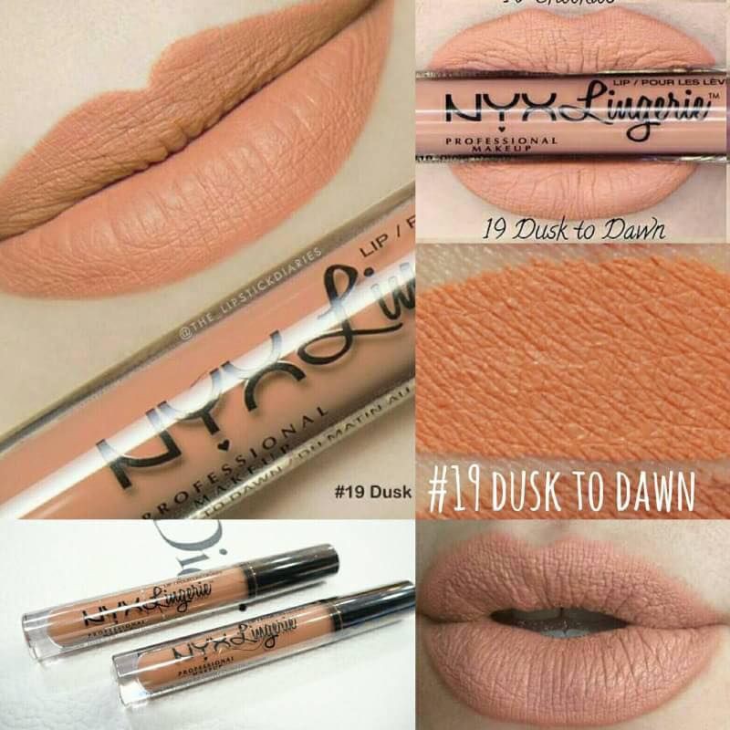 Son kem NYX Lingerie Liquid Matte Lipstick LIPLI19 Dusk to Dawn