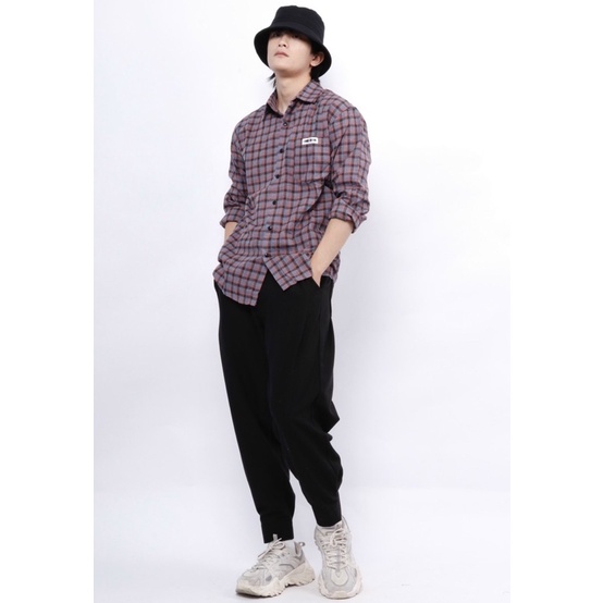 Sơ mi caro nam thời trang form suông rộng Nô Store