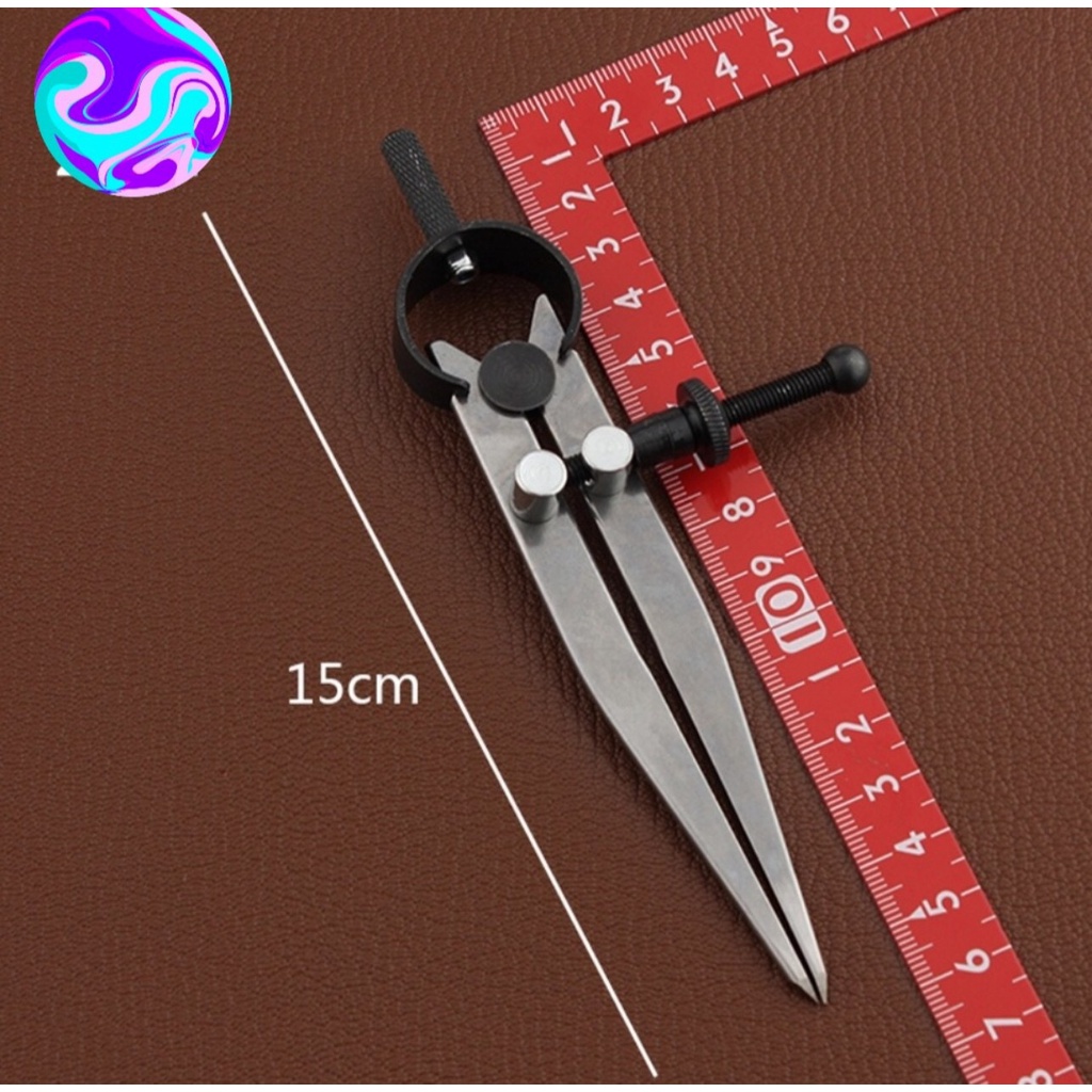 Dụng Cụ Compa Cắt Vải Da Thủ Công DIY Chất Lượng Cao