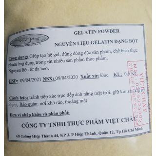 Nguyên liệu Gelatin 500g