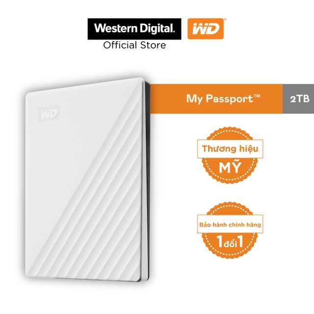 [Mã ELWD6 giảm 5% đơn 300K]Ổ cứng WD My Passport 2.5 INCH( USB 3.2) 2TB Portable | WebRaoVat - webraovat.net.vn