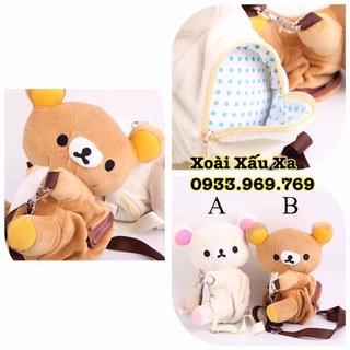 Túi xách đeo chéo gấu bông gấu rilakkuma siêu đáng yêu