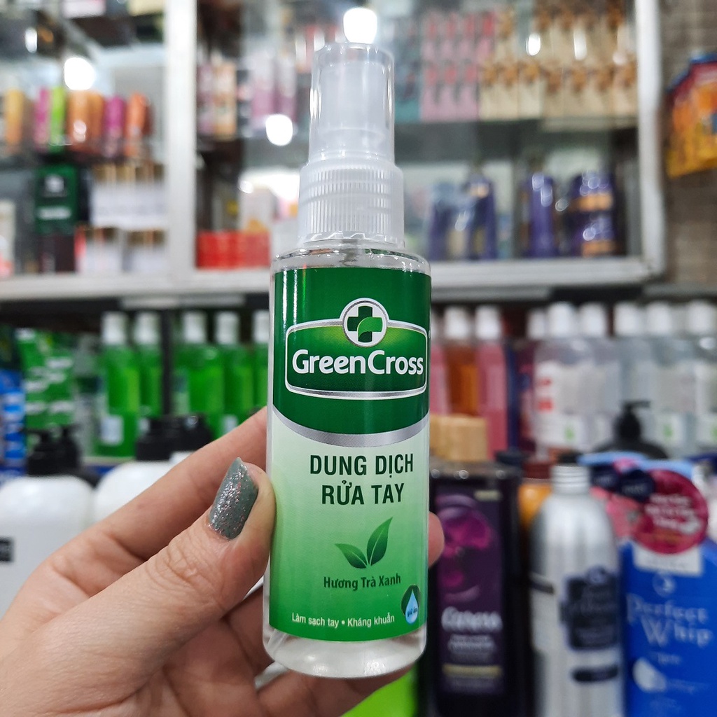 XỊT SÁT KHUẨN GREEN CROSS 70ML HƯƠNG TRÀ XANH