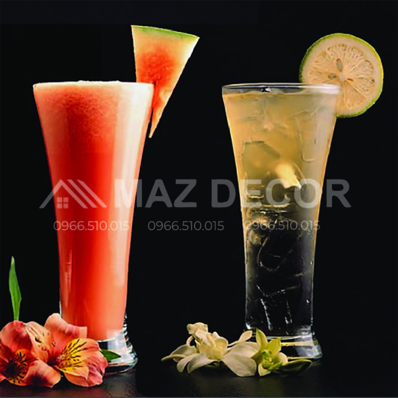 Giá xưởng Bộ 6 ly sinh tố nước ép miệng loe tinh tế ES4001 350ml