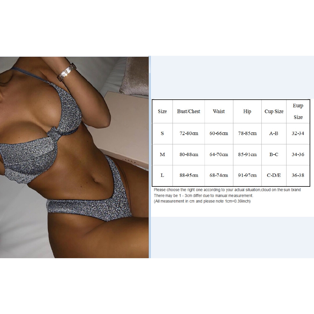 Bộ bikini 2 mảnh thời trang biển kiểu dáng gợi cảm cho nữ
