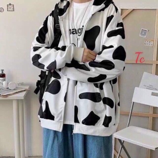 ÁO NỈ HOODIE BÒ SỮA LOGO