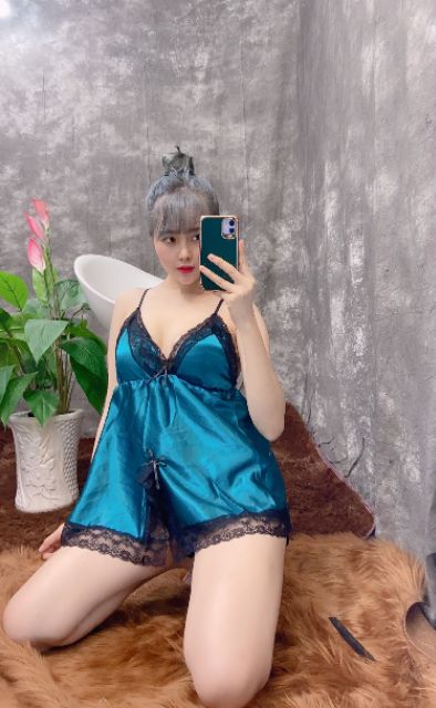 Đồ ngủ sexy 🎀FREE SHIP🎀đồ ngủ sexy phi lụa có mút ngực<60kg | BigBuy360 - bigbuy360.vn