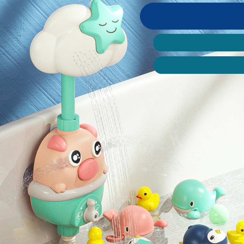 VÒI SEN ÂM NHẠC HÌNH CHÚ HEO SIÊU CƯNG DÙNG PIN ĐIỀU CHỈNH PHUN NƯỚC (MẪU MỚI)