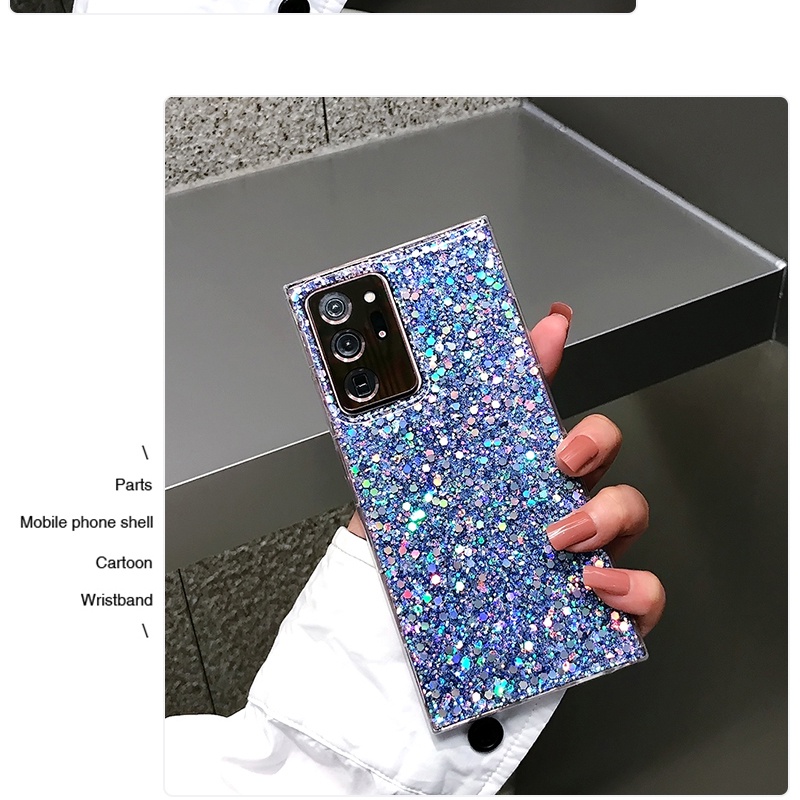 Ốp Điện Thoại Silicone Mềm Đính Kim Tuyến Cho Samsung Galaxy S20 Plus S22 S23 Ultra S21 FE Note 20 S21 + S22 +
