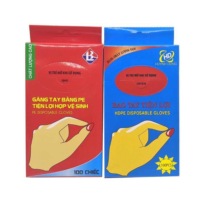 Găng tay nilon tự hủy sinh học dùng một lần bao tay nilong hộp 100 chiếc chính hãng | BigBuy360 - bigbuy360.vn