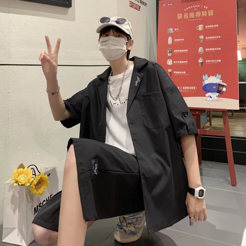 Set Áo Thun Cotton + Quần Short Thời Trang đồ bộ nam Hàn Quốc bộ quần áo nam Đơn Giản bộ thể thao nữ