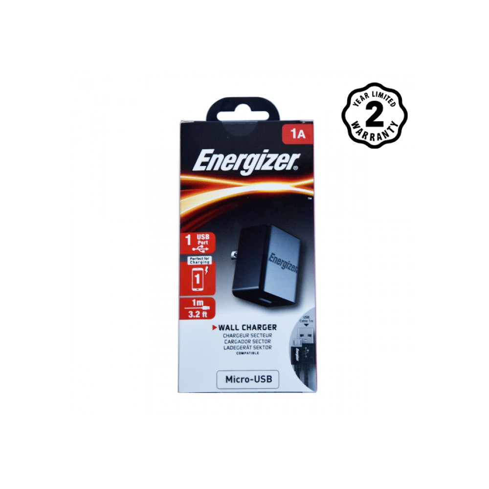 Sạc Energizer CL 1A Kèm Cáp Micro - ACA1AUSCMC3
(Công ty)