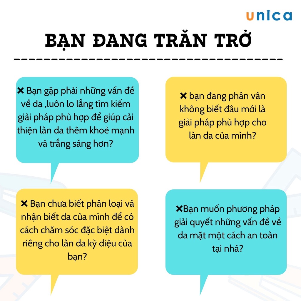 Khóa học Chăm sóc da toàn diện tại nhà- Chỉ 3 tuần để toả sáng , Gv Trần Thị Cẩm Tú UNICA.VN