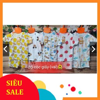 Combo 5 bộ cotton Giấy cộc cho bé cater's cotton size 2-6/