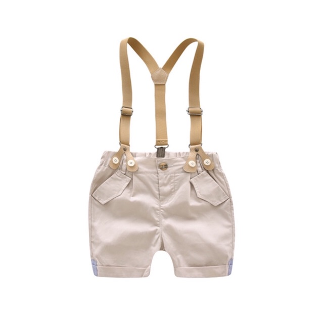 Set công tử cộc tay bé trai 4 chi tiết  1-5Y