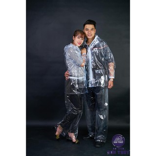 Bộ quần áo mưa trong suốt Sơn Thủy K25