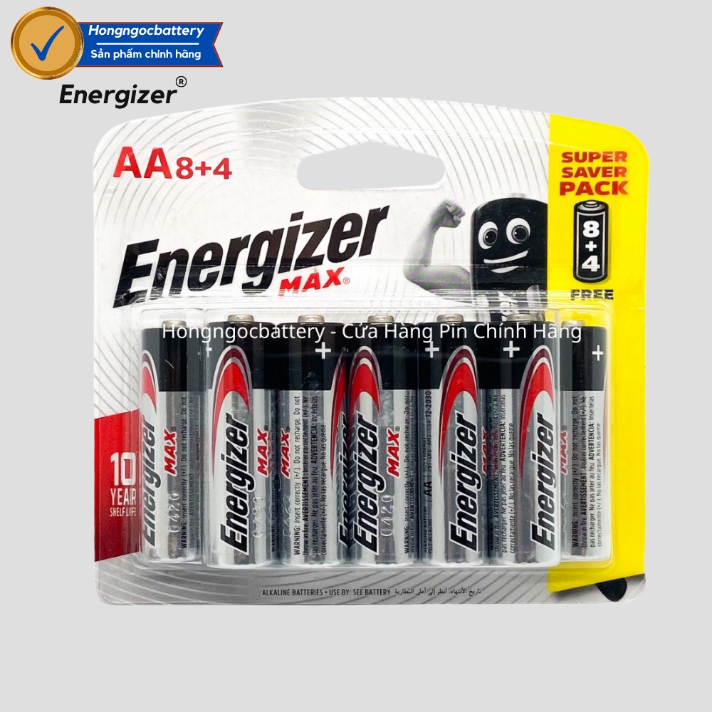 Pin Energizer AA/AAA 1,5 V Siêu Bền , Không chảy nước Hàng Chính hãng