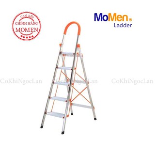 Thang Nhôm Ghế 5 Bậc Tay Vịn Cao Cấp MoMen- Bảo Hành 24 tháng