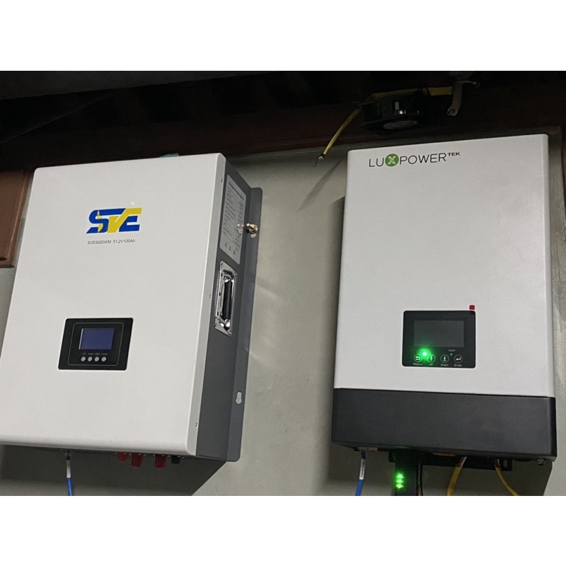 PIN  SVE 48V/100Ah - PIN SẮT PHỐT PHÁT , ACQUY 48V, có LCD có giao tiếp với INVERTER kết nối qua cổng CAN