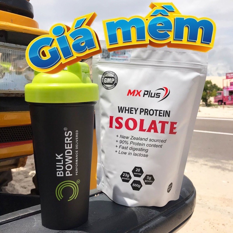 Sữa Tăng Cơ Giảm Mỡ Whey Protein Isolate 500gram ( Tặng Bình Lắc Khi Mua 2 Túi )