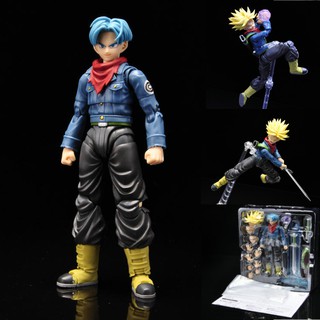 [Hàng có sẵn-Xả hàng tăng doanh số] Mô hình khớp cử động Trunks SHF Bandai thần cao 15cm