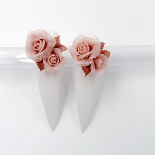 (1 Mẫu Bông Kép) Hoa Bột Nail Gắn Móng