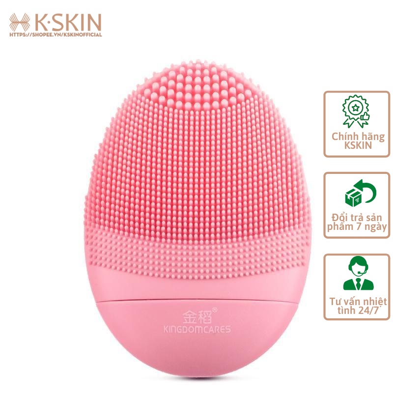 [Mã BMLT35] Máy rửa mặt massage tẩy trang KSKIN KD308B. Tẩy tế bào chết, làm sạch sâu da mặt bằng công ngệ sóng siêu âm