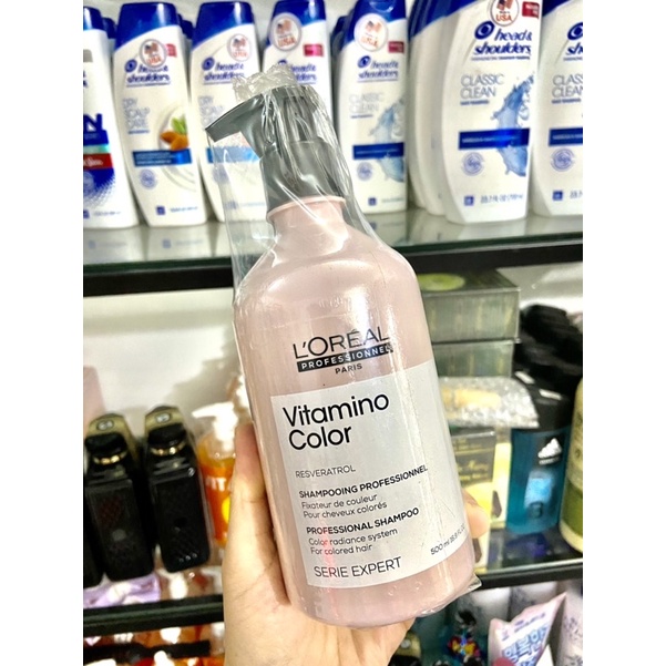[Chính Hãng] Dầu Gội Giữ Màu Tóc Nhuộm Loreal Professionnel Serie Expert Vitamino Color 500ml