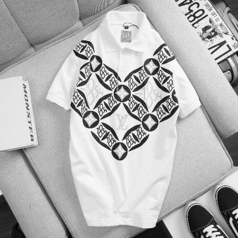 ( Size từ 50-110kg) Áo thun nam cổ trụ in. | BigBuy360 - bigbuy360.vn