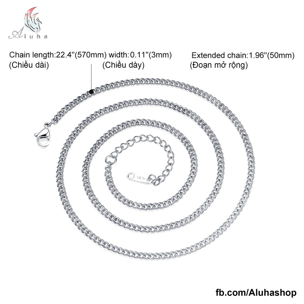 Dây chuyền Titan nhẹ cứng không rỉ giá tốt  - Aluha