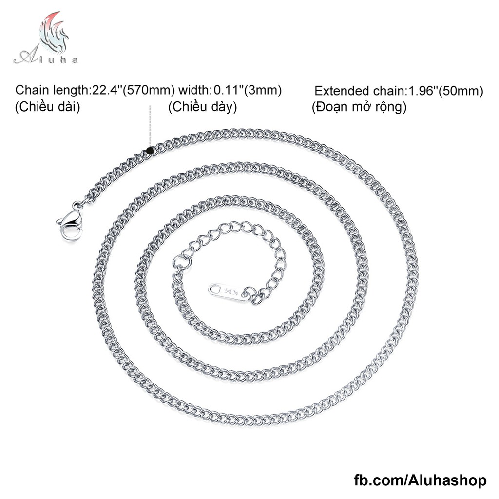 Dây chuyền Titan nhẹ cứng không rỉ giá tốt (Inbox giá sỉ từ 20 dây - Freeship từ 70 dây) - Aluha