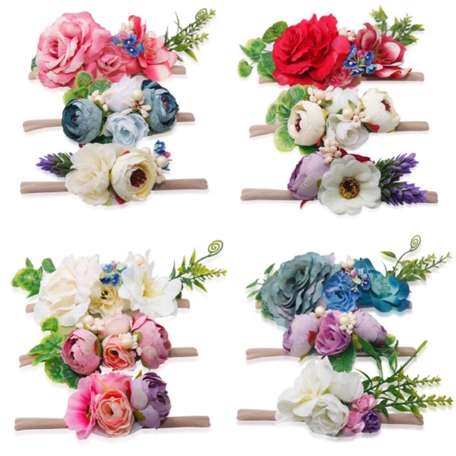 Set 3 dây buộc tóc công chúa cho bé gái