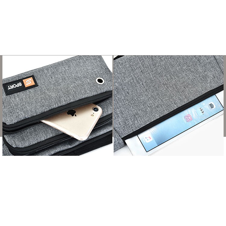 Túi đeo hông thể thao đơn giản trơn siêu bên thời trang hàn quốc K501 Shalla