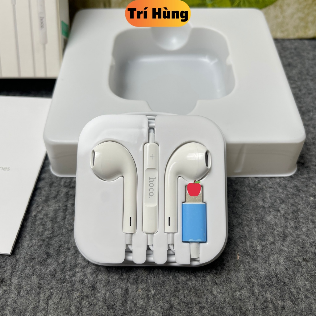 Tai nghe hoco L7 plus [BH 12 tháng] jack dẹt kết nối bluetooth play, stop, tăng giảm âm lượng, qua bài âm thanh hay, lớn