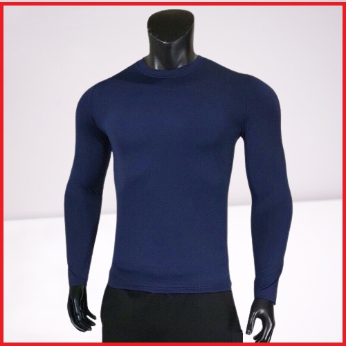 Áo thun nam giữ nhiệt dài tay thể thao đủ size M - 3XL  6 màu vải thun cotton mềm mại co giãn