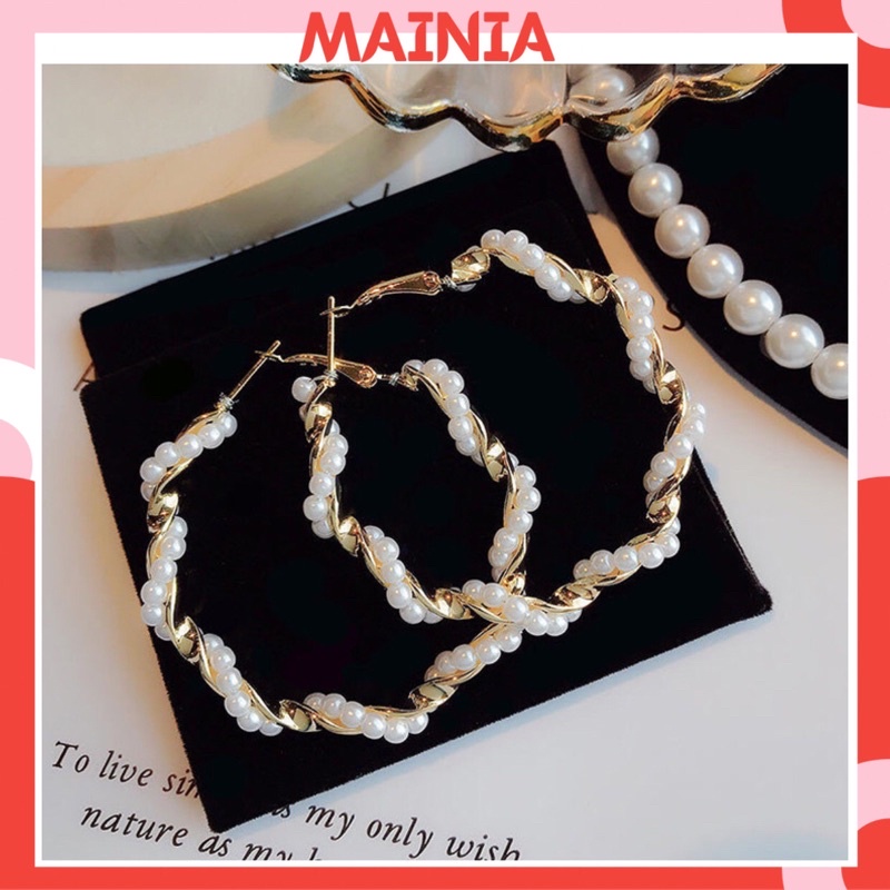 Bông Tai Khuyên Tai Tròn Hàn Quốc Xinh Xắn Cá Tính Mainia Shop