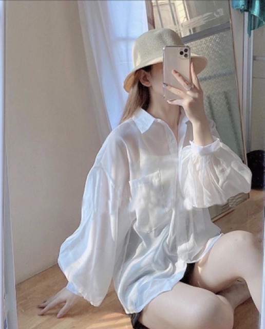 SET ÁO SƠ MI TRONG SUỐT KÈM LÓT