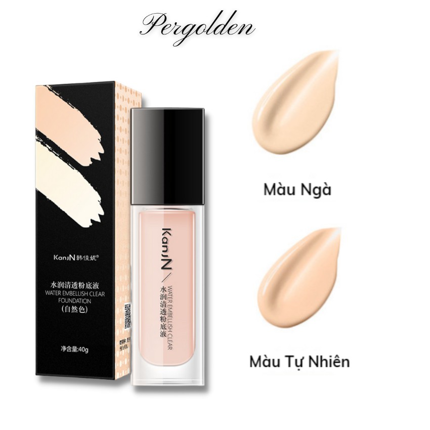 Kem Nền Che Khuyết Điểm Dạng Lỏng 40g KanJN Màu Ngà, Màu Tự Nhiên, Dưỡng Ẩm cho da Pergolden  KA037 | BigBuy360 - bigbuy360.vn