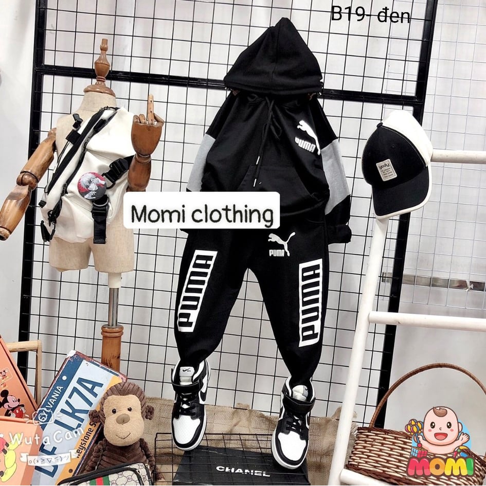 Bộ nỉ đại PUMA dành cho bé trai - B19 - CAM KẾT HÀNG QUẢNG CHÂU CAO CẤP