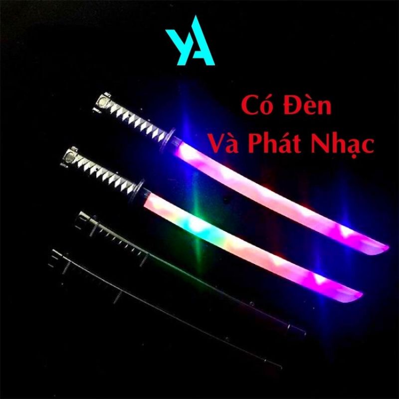 Đồ chơi Kiếm nhựa Katana Nhật Bản 68cm có nhạc, phát sáng nhiều màu